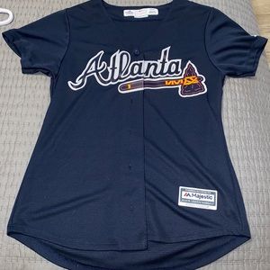 Atlanta braves button up shirt.